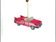 Classic Convertible Retro Car Blown Glass Christmas Ornament