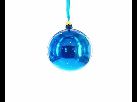 Michelangelo's 'David' Sculpture Blown Glass Ball Christmas Ornament 4 Inches