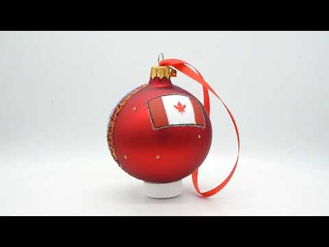 Old Montreal, Montreal, Canada Glass Ball Christmas Ornament 3.25 Inches