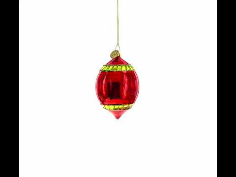 Vintage-Inspired Retro Reflector Glass Christmas Ornament