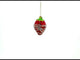 Chocolate-Dipped Strawberry Blown Glass Christmas Ornament