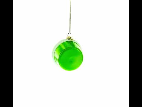 Traditional Guacamole Blown Glass Christmas Ornament