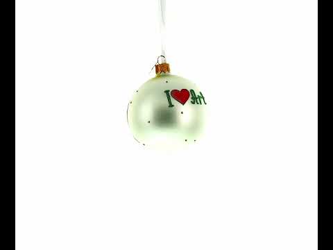 Creative Palette: Art Tools for Artist Blown Glass Ball Christmas Ornament 3.25 Inches