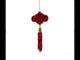 Elegante decoración de Año Nuevo con borla de nudo chino - Adorno navideño de vidrio soplado