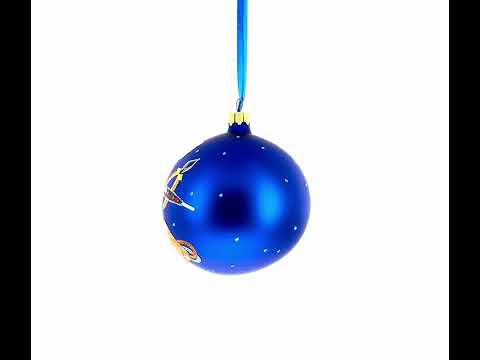 Electrician Toolbox Glass Ball Christmas Ornaments 4 Inches