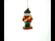 New Year Festive Nutcracker Blown Glass Christmas Ornament