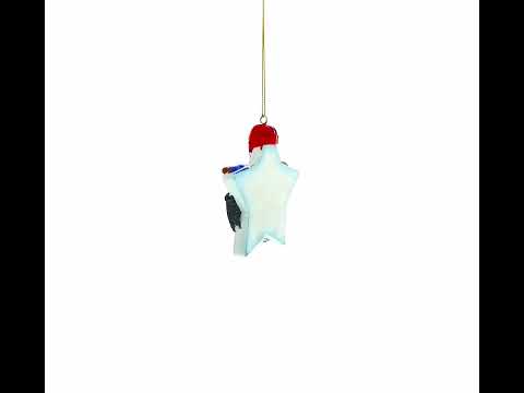 Hit the Ice Hockey Gear with Helmet and Stick Resin Christmas Ornament