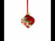 Narcissus Flowers Glass Onion Finial Christmas Ornament