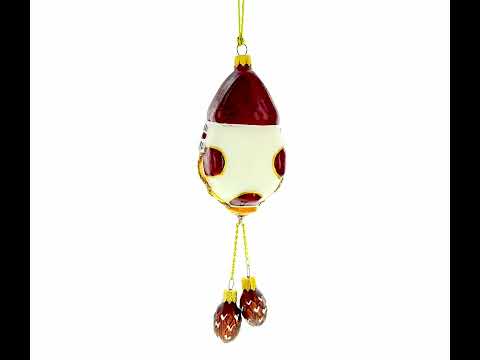 Traditional German Cuckoo Clock Mini Glass Christmas Ornament