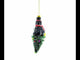 Penguin on Upside Down Tree Blown Glass Christmas Ornament