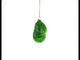 Nature's Butter: Avocado with Leaf - Blown Glass Christmas Ornament