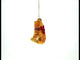 Orange Cat Blown Glass Christmas Ornament