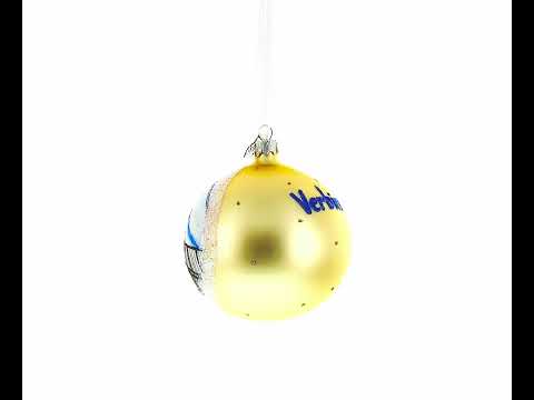 Verbier Ski Resort, Switzerland Glass Ball Christmas Ornament