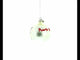 Flag of Puerto Rico Glass Ball Christmas Ornament 3.25 Inches