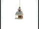 Candy-Coated Gingerbread House Blown Glass Christmas Ornament