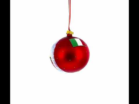 Venetia, Italy Glass Ball Christmas Ornament 4 Inches