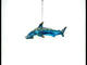 Ocean Stalker: Hammerhead Shark Glass Christmas Ornament