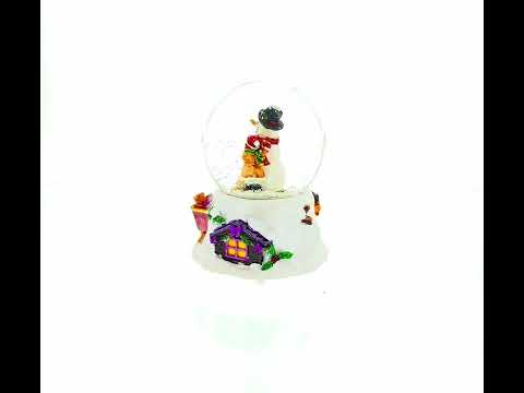 Snowman Embrace Musical Water Snow Globe