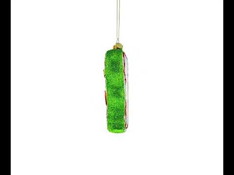 Scenic Vermont State Blown Glass Christmas Ornament