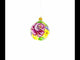 Beautiful Pink Roses Blown Glass Ball Christmas Ornament 3.25 Inches