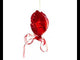 Sultry Red Lips Blown Glass Christmas Ornament