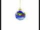 Jolly Santa Claus Bearing Gifts Blown Glass Ball Christmas Ornament 3.25 Inches