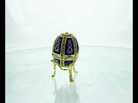 1899 Twelve Panel Royal Imperial Easter Egg in Blue Enamel