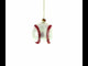 Home-Run Baseball Blown Glass Christmas Ornament