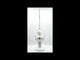 Dimensional White Jewels Star on Glossy Silver Artisan Hand Crafted Mouth Blown Glass Christmas Tree Topper 11 Inches