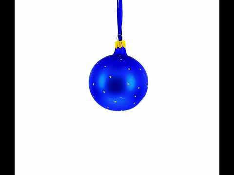 Timeless Nativity Scene in Manger Blown Glass Ball Christmas Ornament 3.25 Inches