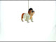 Rock 'n' Roll Elvis Bulldog Blown Glass Christmas Ornament