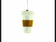 Coffee Lover's Cup Blown Glass Christmas Ornament