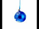 Aster Flowers Glass Ball Ornament