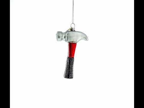 Rugged Hammer Blown Glass Christmas Ornament