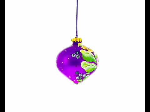 Birds Singing Extravaganza Glass Onion Finial Christmas Ornament