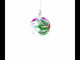 Two Cardinals in Snowy Scenery Blown Glass Ball Christmas Ornament 3.25 Inches