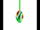 Peacock Feather Glass Egg Ornament 4 Inches