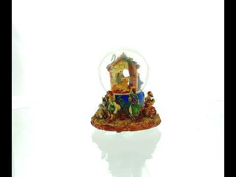 Regal Gift Bearers Nativity Scene Musical Water Snow Globe