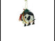 Whimsical Cow Carrying Tree - Blown Glass Christmas Ornament