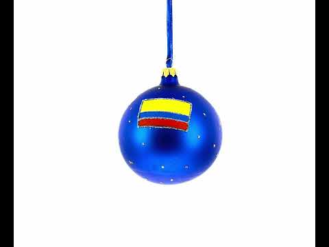 Mount Monserrate, Bogota, Colombia Glass Ball Christmas Ornament 4 Inches