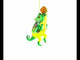 Colorful Chameleon Lizard Blown Glass Christmas Ornament