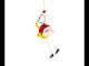 Jazz in the Tropics: Flamingo Playing Saxophone- Blown Glass Christmas Ornament
