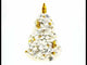 Whirling Winter Wonder: White Christmas Tree Spinning Musical Figurine