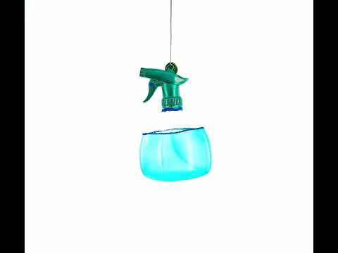 Handy Window Cleaning Spray Blown Glass Christmas Ornament