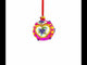 Three-Dimensional Roses on Pink Blown Glass Ball Christmas Ornament 3.25 Inches