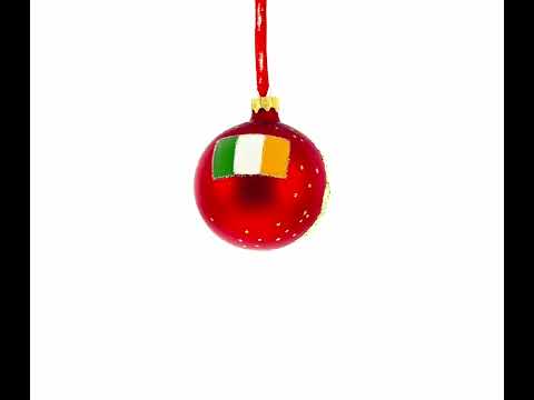 Adorno navideño con bola de cristal de la Galería Nacional, Dublín, Irlanda, 3,25 pulgadas