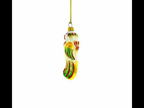 Vibrant Parrot Mini Glass Christmas Ornament