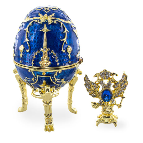 BestPysanky online gift shop sells Faberge replicas Imperial royal collectible Easter egg decorative Russian inspired style jewelry trinket box bejeweled jeweled enameled decoration figurine collection house music box crystal value for sale real