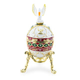 Pewter 1898 Pelican Royal Imperial Easter Egg in Multi color Oval