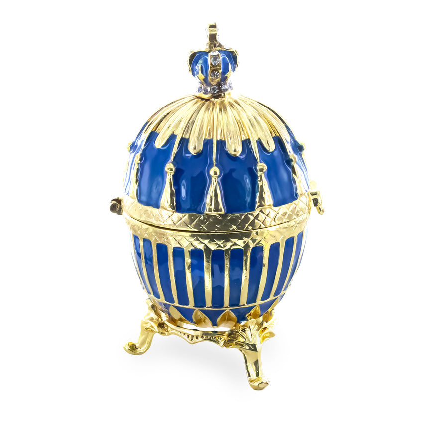 BestPysanky online gift shop sells Faberge replicas Imperial royal collectible Easter egg decorative Russian inspired style jewelry trinket box bejeweled jeweled enameled decoration figurine collection house music box crystal value for sale real